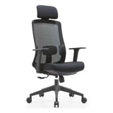 Classic Lumbar Support Black Ergonomic Mesh Office Chair Image - 5