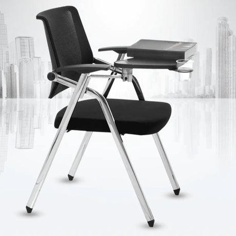 Classic Mesh Ergonomic Steel Black Conference Office Chair Image - 1