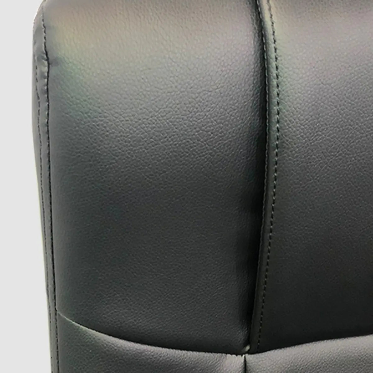 Classic Metal Frame Leather Office Chair With Fixed Arms Image - 6