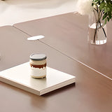 Classic Mobile Foldable Brown Wood Side Table with Storage Image - 9