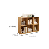 Classic Natural Finish Modular Cube Wood Bookcases Image - 24
