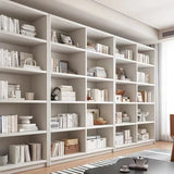 Classic Natural Finish Wood Vertical Storage Bookcase Image - 3