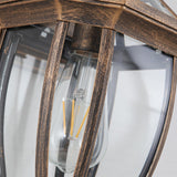 Classic Outdoor Black Metal Waterproof Box Wall Lamp Image - 11