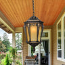 Classic Outdoor Hanging Bronze Lantern Pendant Light Image - 1