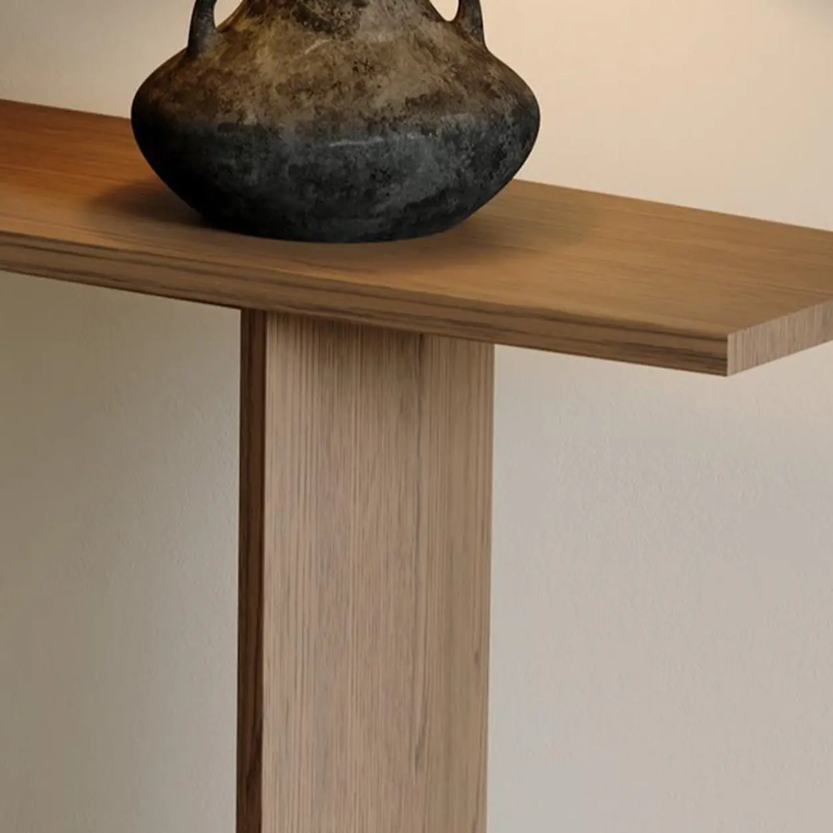 Classic Rectangular Wood Brown Standard Console Table Image - 8