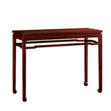 Classic Rectangular Wood Mahogany Hallway Console Table Image - 11