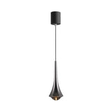 Classic Sleek Alloy Cone Metal Bedroom Pendant Light Image - 2