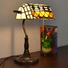 Classic Tiffany Style Banker Stained Glass Table Lamp Image - 8