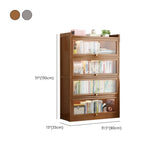 Classic Vertical Cabinet Closed Back Bookcase Brown Image - 49
