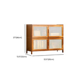 Classic Vertical Cabinets Brown Wood Barrister Bookcase #size