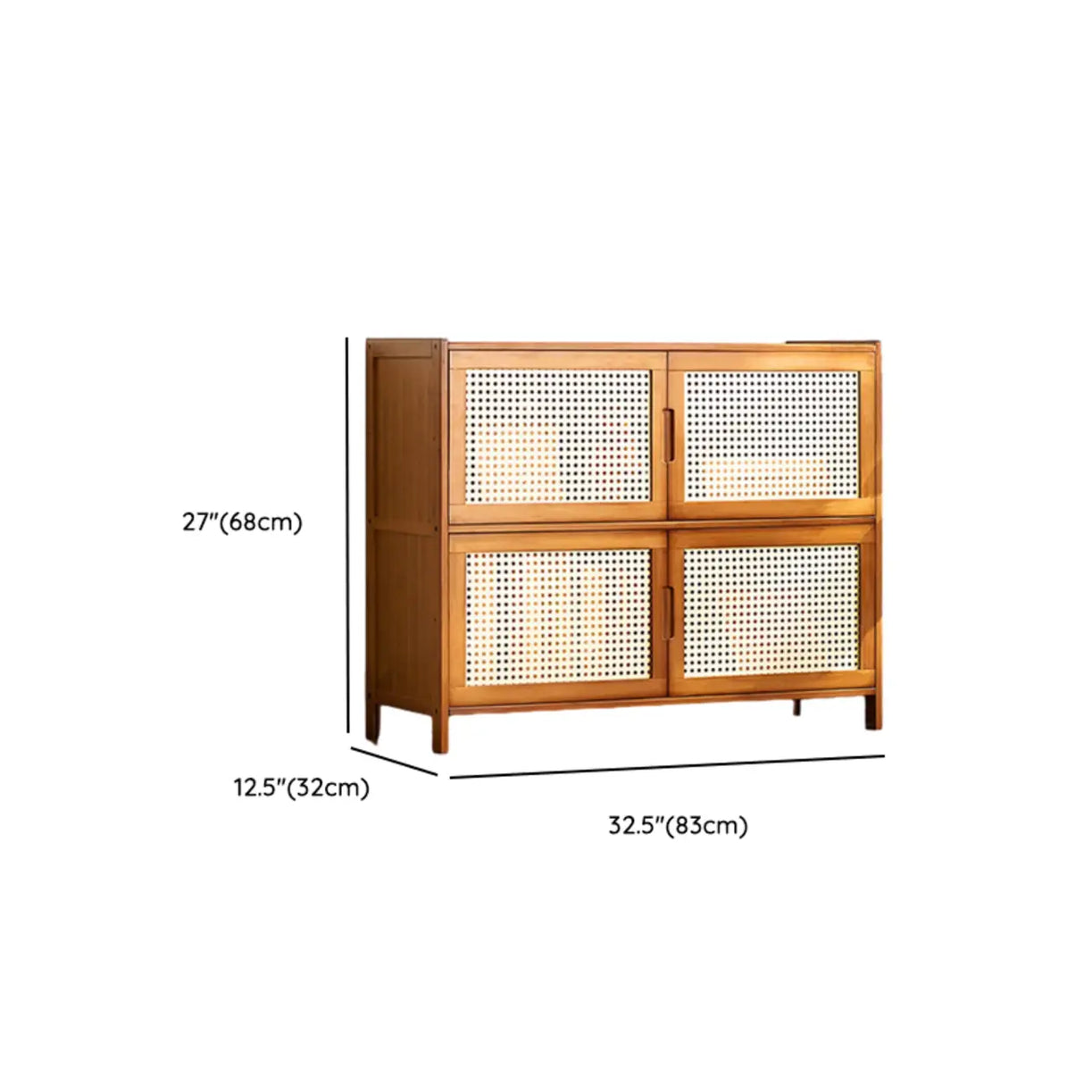 Classic Vertical Cabinets Brown Wood Barrister Bookcase 
