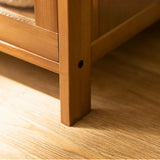 Classic Vertical Cabinets Brown Wood Barrister Bookcase Image - 6