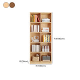 Classic Vertical Closed Back Wooden Storage Bookcase Image - 18
