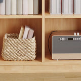 Classic Vertical Closed Back Wooden Storage Bookcase Image - 8