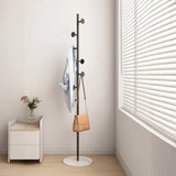 Classic Vertical Metal Hooks Entryway Stand Coat Rack Image - 17