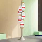 Classic Vertical Metal Hooks Entryway Stand Coat Rack Image - 3