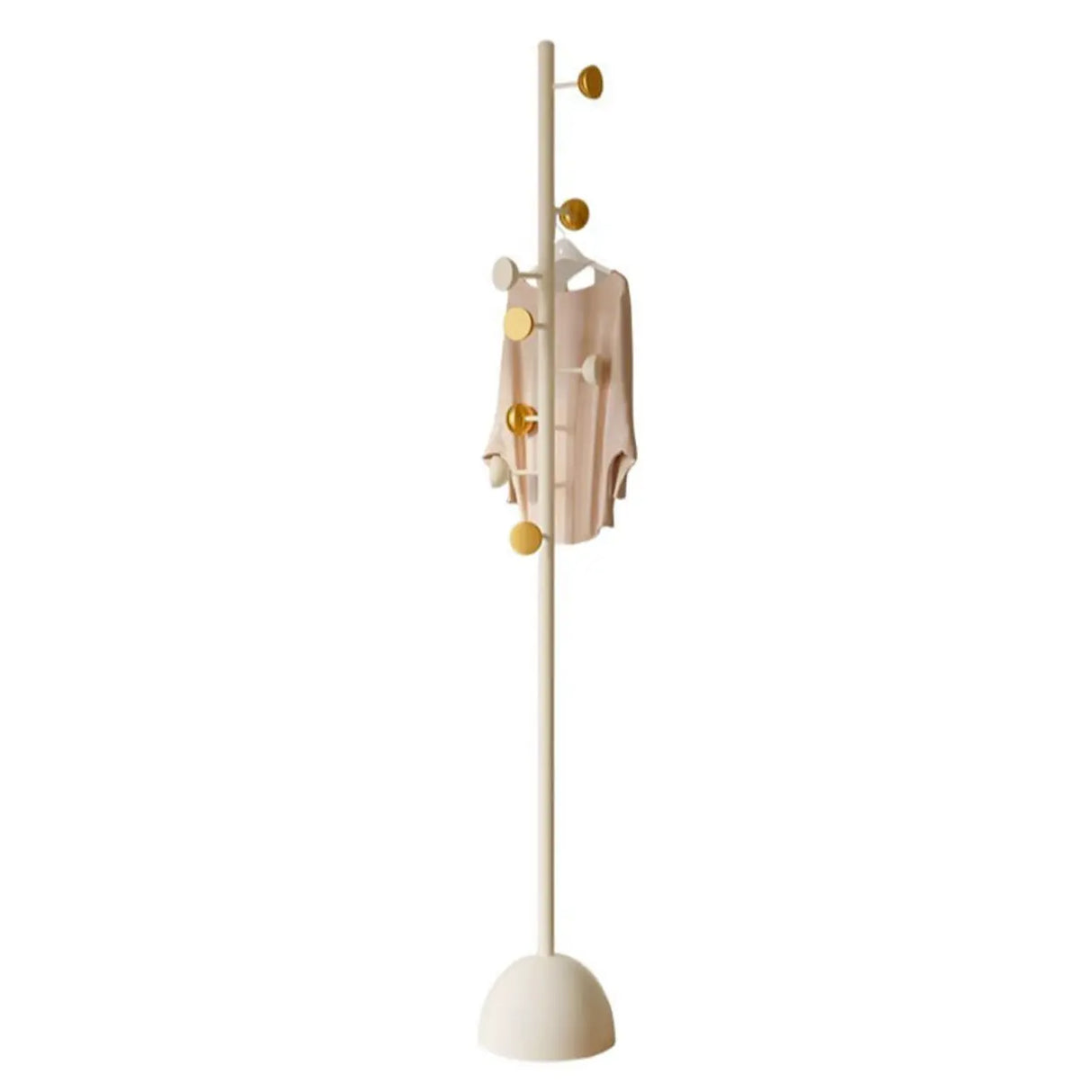 Classic Vertical Metal Hooks Entryway Stand Coat Rack Image - 6