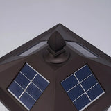 Classic Vintage Solar Post Outdoor Lantern Table Lamp Image - 8