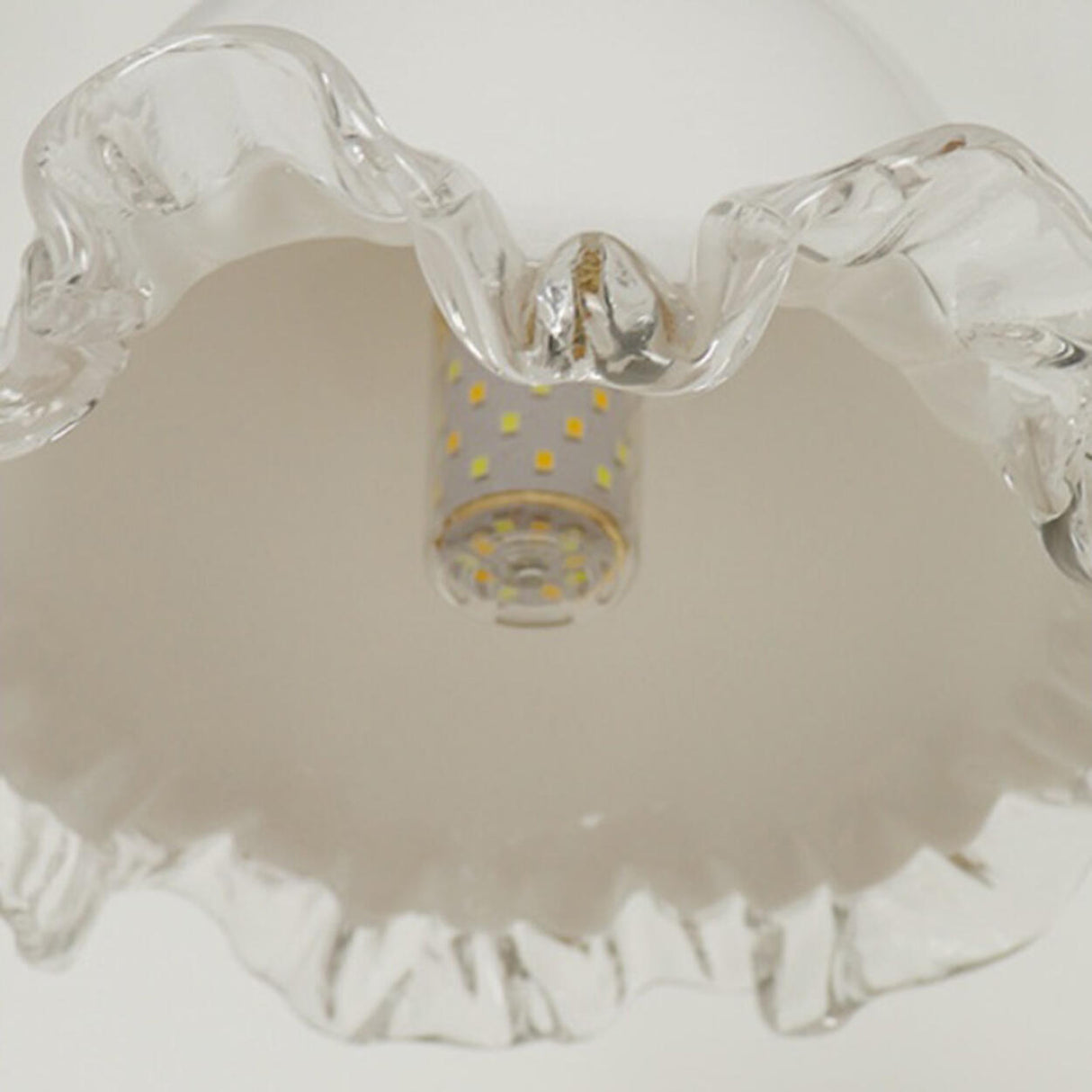 Classic Vintage White Glass Bell Pendant Lights Image - 10