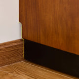 Classic Wood Brown Narrow Shelves Sideboard with Drawers Image - 10