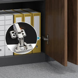 Classic Wood Horizontal Filing Cabinet with Shelves Image - 28