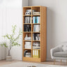 Classic Wood Vertical Rectangular Closed Back Bookcase Image - 2