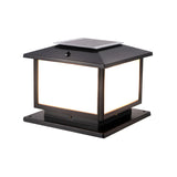 Classical Cube Metal Outdoor LED Pathway Table Lamp Image - 2