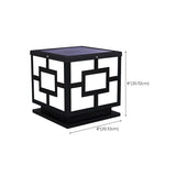 Classical Cube Metal Outdoor LED Pathway Table Lamp Image - 28