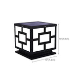 Classical Cube Metal Outdoor LED Pathway Table Lamp Image - 29