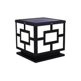 Classical Cube Metal Outdoor LED Pathway Table Lamp Image - 3