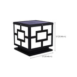 Classical Cube Metal Outdoor LED Pathway Table Lamp Image - 30