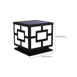 Classical Cube Metal Outdoor LED Pathway Table Lamp Image - 31