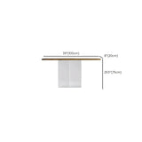 Clear Acrylic Legs Wood Standard Height Console Table Image - 10