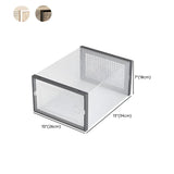 Clear Plastic Stackable Entryway Black Shoe Storage Box Image - 18