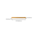 Cloakroom Wood Rectangular LED Flush Mount Ceiling Lamp Image - 10