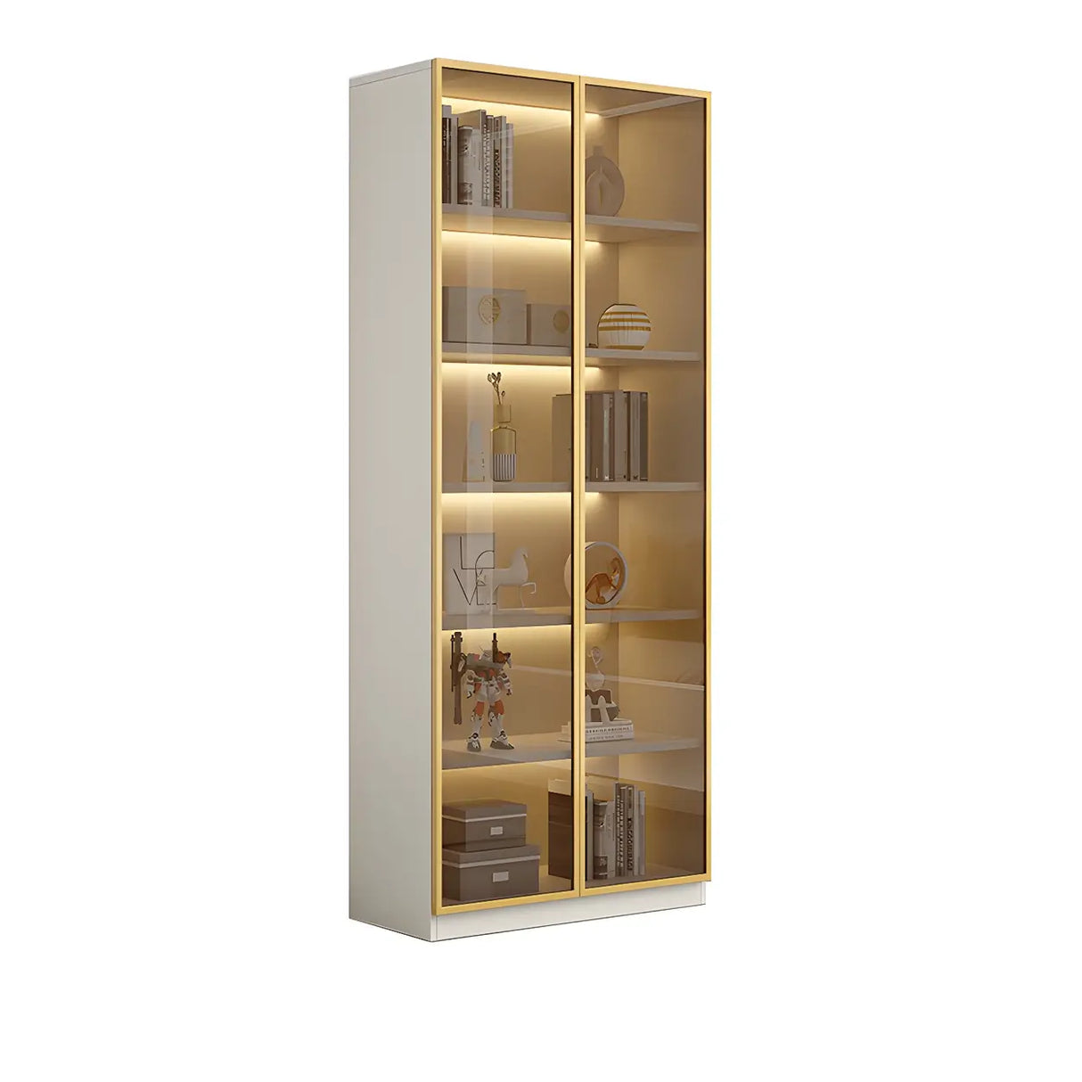 Closed Back Rectangular Wood Standard Bookshelf Black Image - 11
