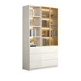 Closed Back Rectangular Wood Standard Bookshelf Black Image - 13