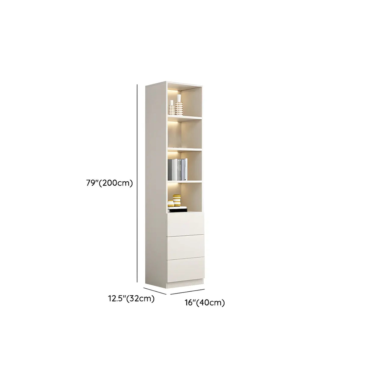 Closed Back Rectangular Wood Standard Bookshelf Black Image - 23