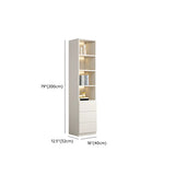 Closed Back Rectangular Wood Standard Bookshelf Black Image - 23