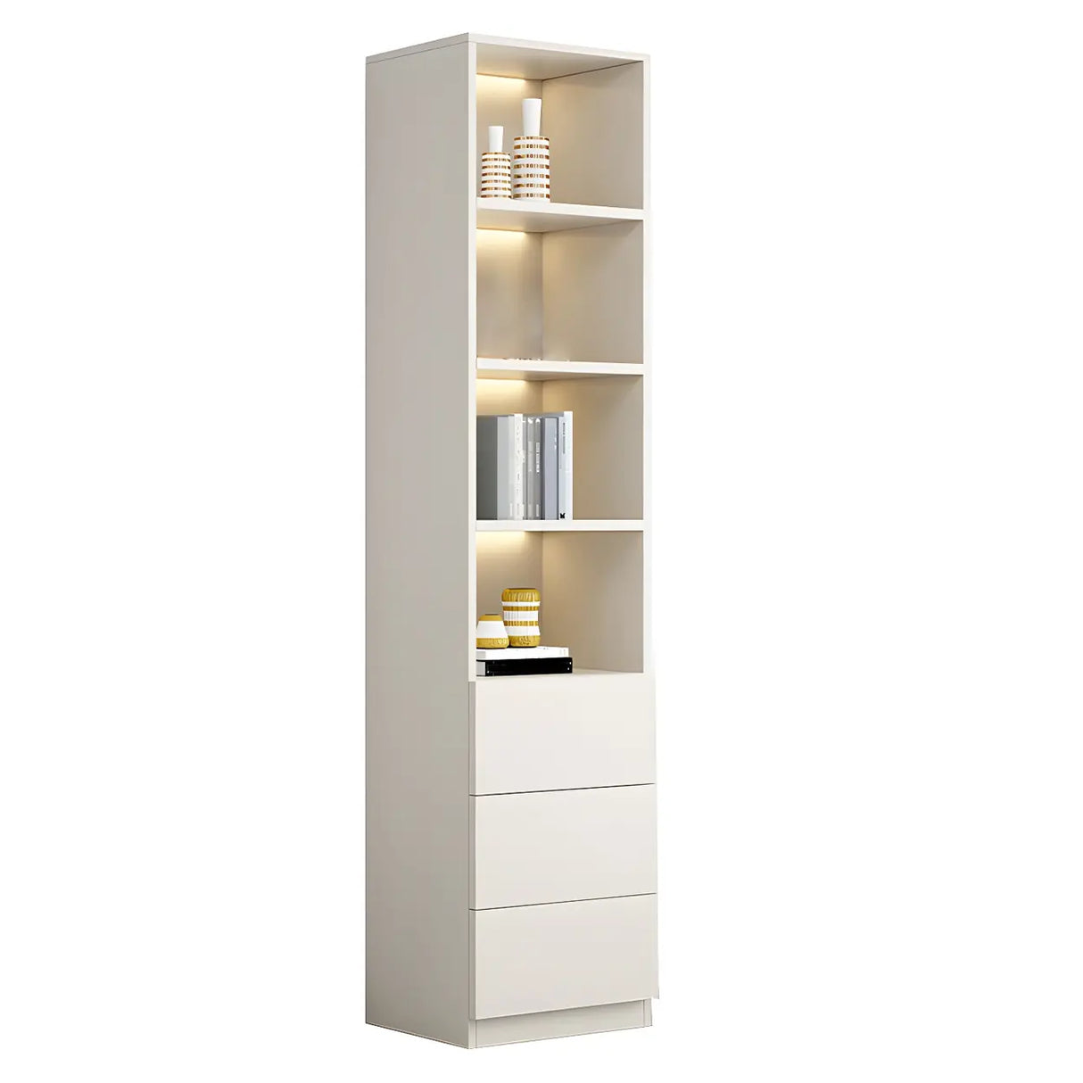 Closed Back Rectangular Wood Standard Bookshelf Black Image - 7