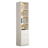 Closed Back Rectangular Wood Standard Bookshelf Black Image - 7