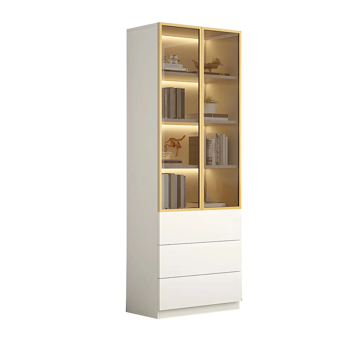 Closed Back Rectangular Wood Standard Bookshelf Black Image - 9