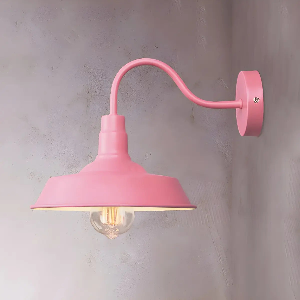 Coastal Barn Metal Bedroom Blue Reading Wall Sconce Image - 14