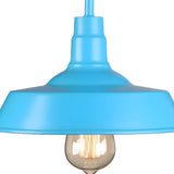 Coastal Barn Metal Bedroom Blue Reading Wall Sconce Image - 4
