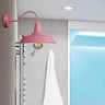 Coastal Barn Metal Bedroom Blue Reading Wall Sconce Image - 6