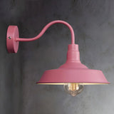 Coastal Barn Metal Bedroom Blue Reading Wall Sconce Image - 7