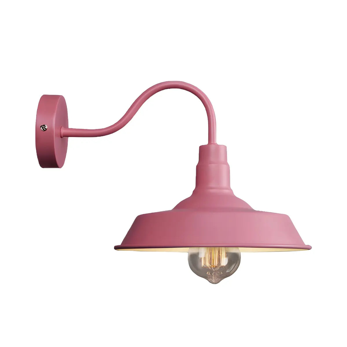 Coastal Barn Metal Bedroom Blue Reading Wall Sconce Image - 8