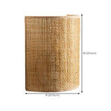 Coastal Cylinder Rattan Bedroom Mini Yellow Wall Sconce Image - 14