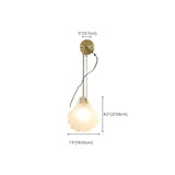 Coastal Shell Gold Frosted Glass Bedroom Gold Wall Sconce Image - 12