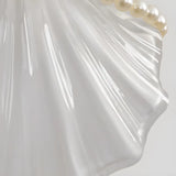 Coastal Shell Gold Frosted Glass Bedroom Gold Wall Sconce Image - 7